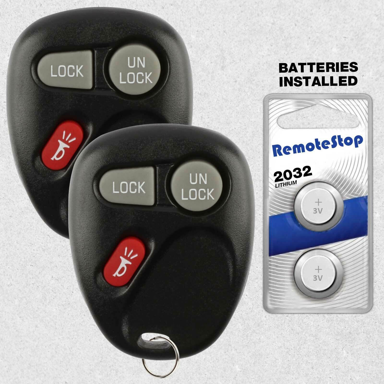 2 For 1999 2000 2001 Chevrolet Silverado 1500 2500 3500 Car Remote Key Fob