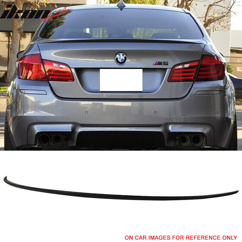 Fits 11-16 BMW 5-Series F10 Sedan M5 Style ABS Rear Trunk Spoiler Wing Tail Trim