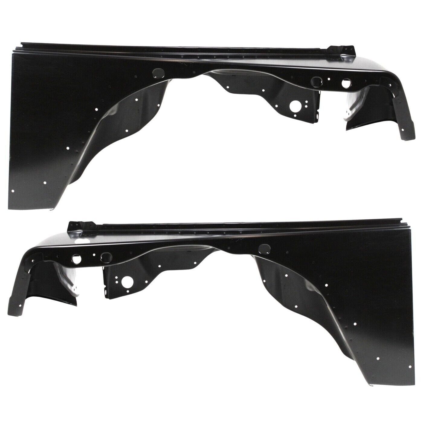 Front Fender Set For 1997-2006 Jeep Wrangler Primed with Molding Holes