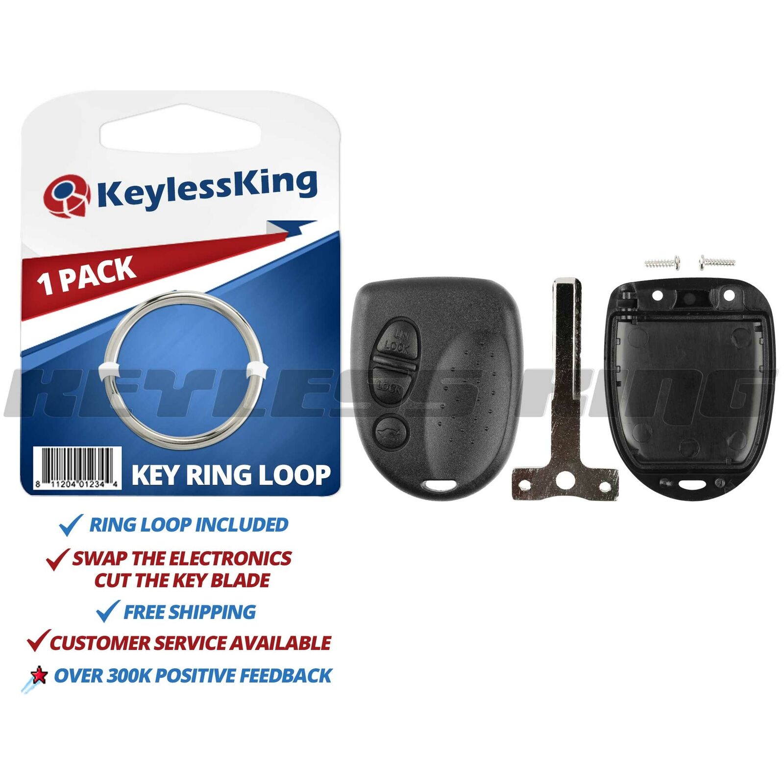 New Key Fob Shell Pad Case for 2004 2005 2006 Pontiac GTO Keyless Entry Remote