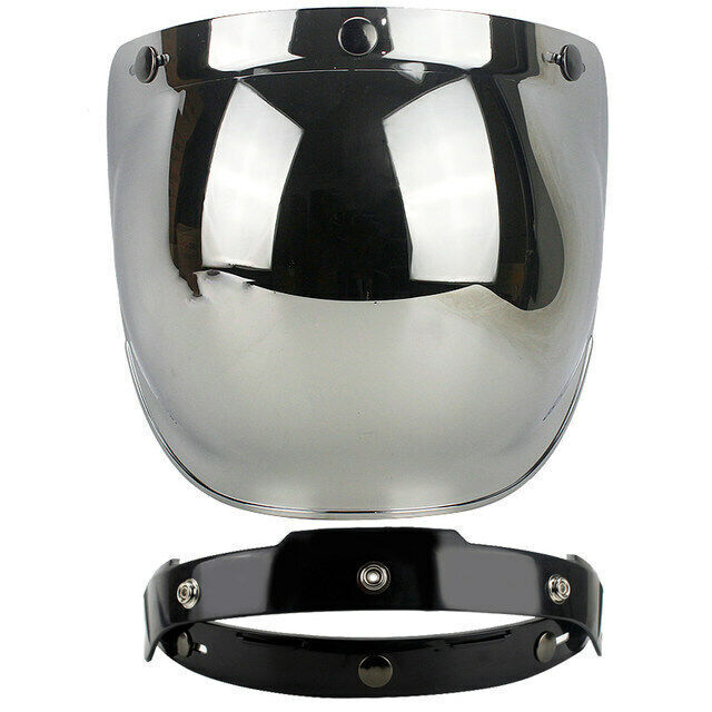 Open Face Helmet Bubble Sun Visor Vintage 3/4 Helmets Face Shield Windscreen
