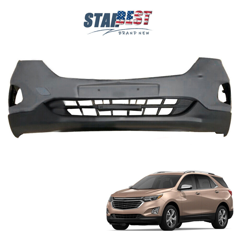 Primed Front Bumper Cover Fit For 2018-2020 Chevy Chevrolet Equinox Unpainted