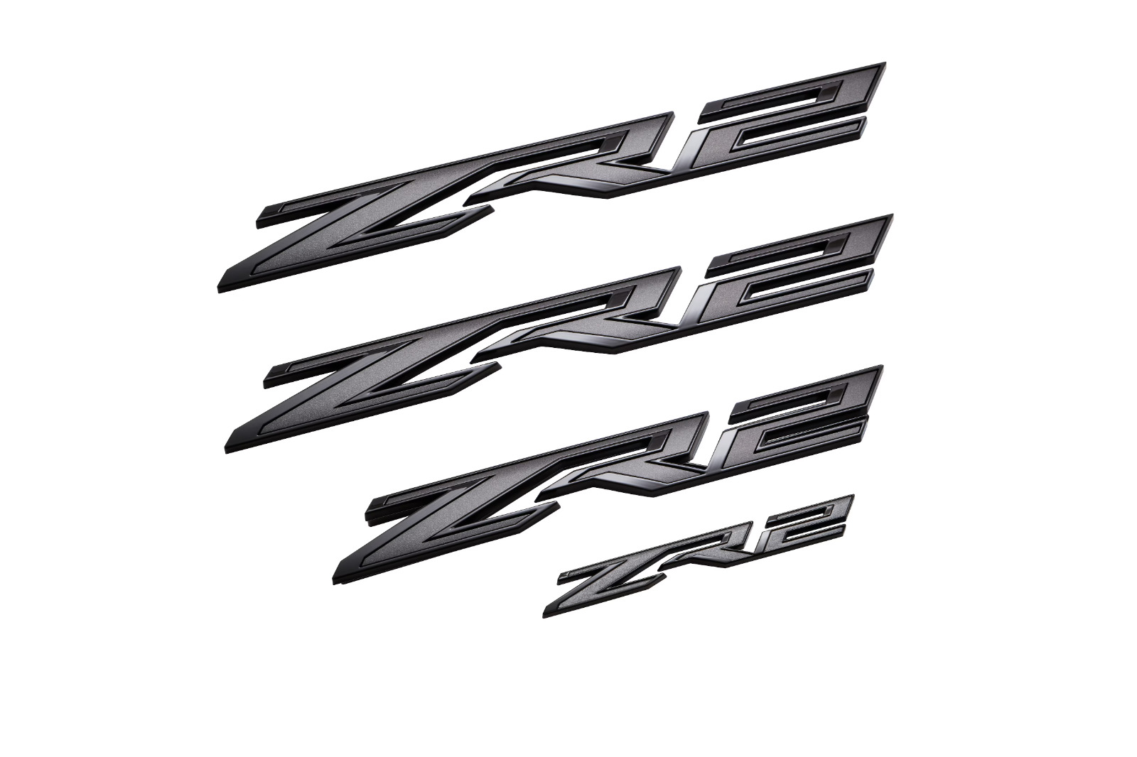 22-24 Chevrolet Silverado 1500 ZR2 Emblems In Black- GM Brand New- # 86539790