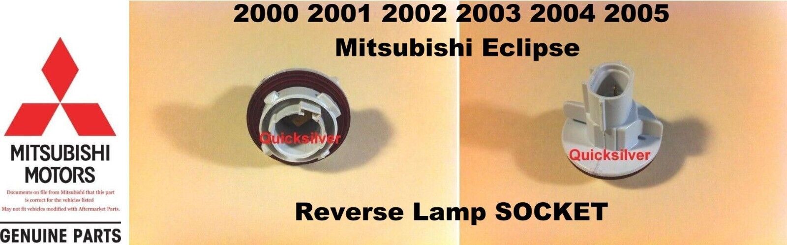 2000 2005 Mitsubishi Eclipse GT GTS Reverse Lamp Socket 1 Only New OEM
