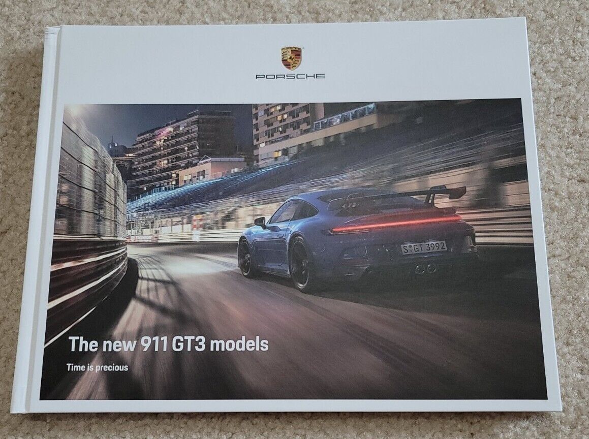 2022 Porsche 911 GT3 Original Hardcover Sales Brochure