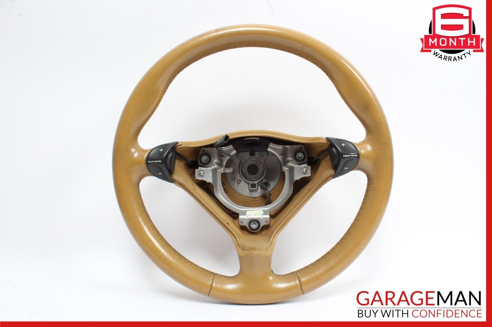 00-04 Porsche Boxster 986 Carrera 911 996 3 Spoke Steering Wheel Savanna Beige