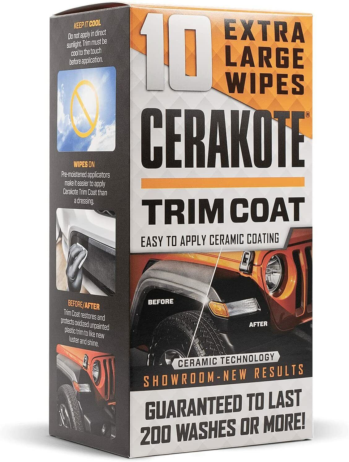 CERAKOTE Ceramic Trim Coat Kit Quick Plastic Trim Restorer 