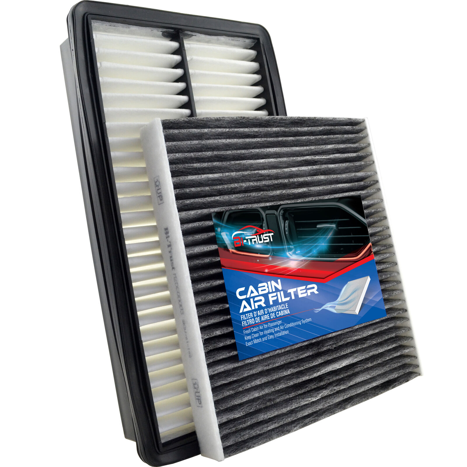 Cabin and Engine Air Filter Kit for Mazda CX-7 2010-2012 L4 2.5L