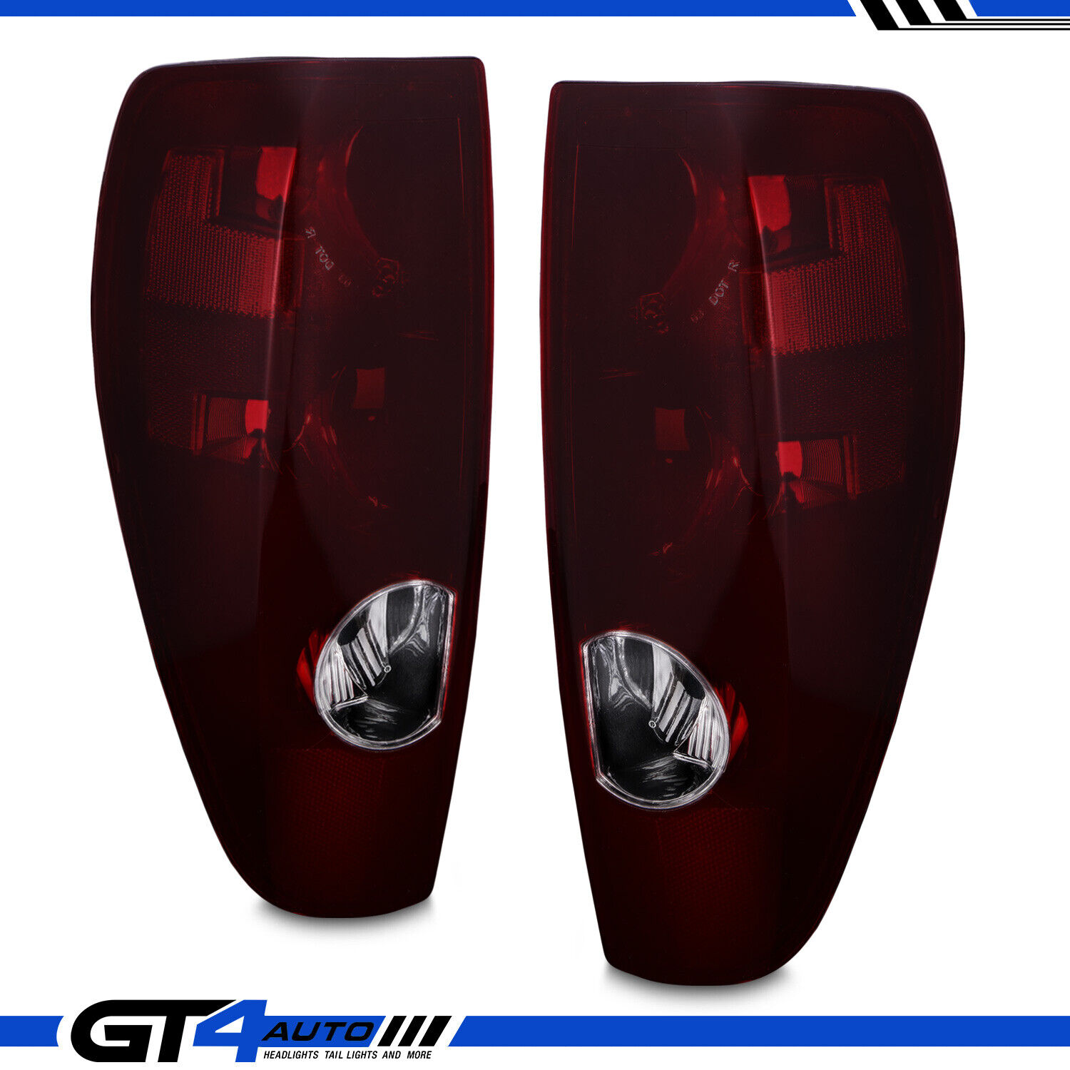 Dark Red OE Rear Brake Tail Lights Set For 2004-2012 Chevy Colorado/GMC Canyon