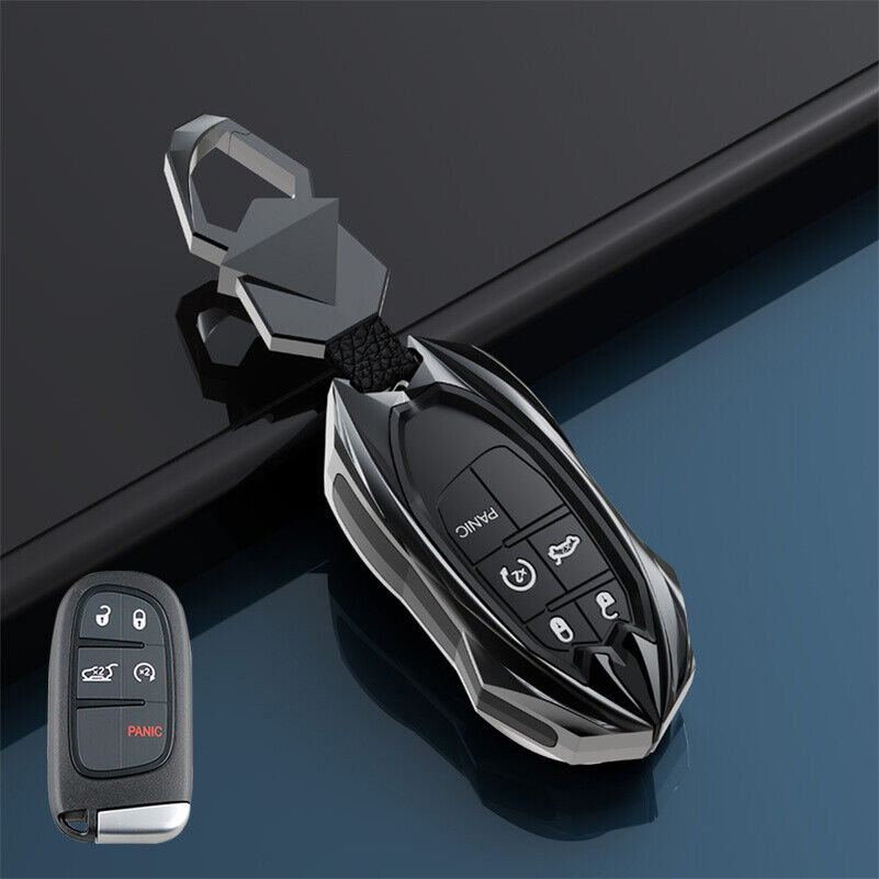 Zinc Alloy Car Smart Key Fob Cover Case For Jeep Grand Cherokee Renegade Compass