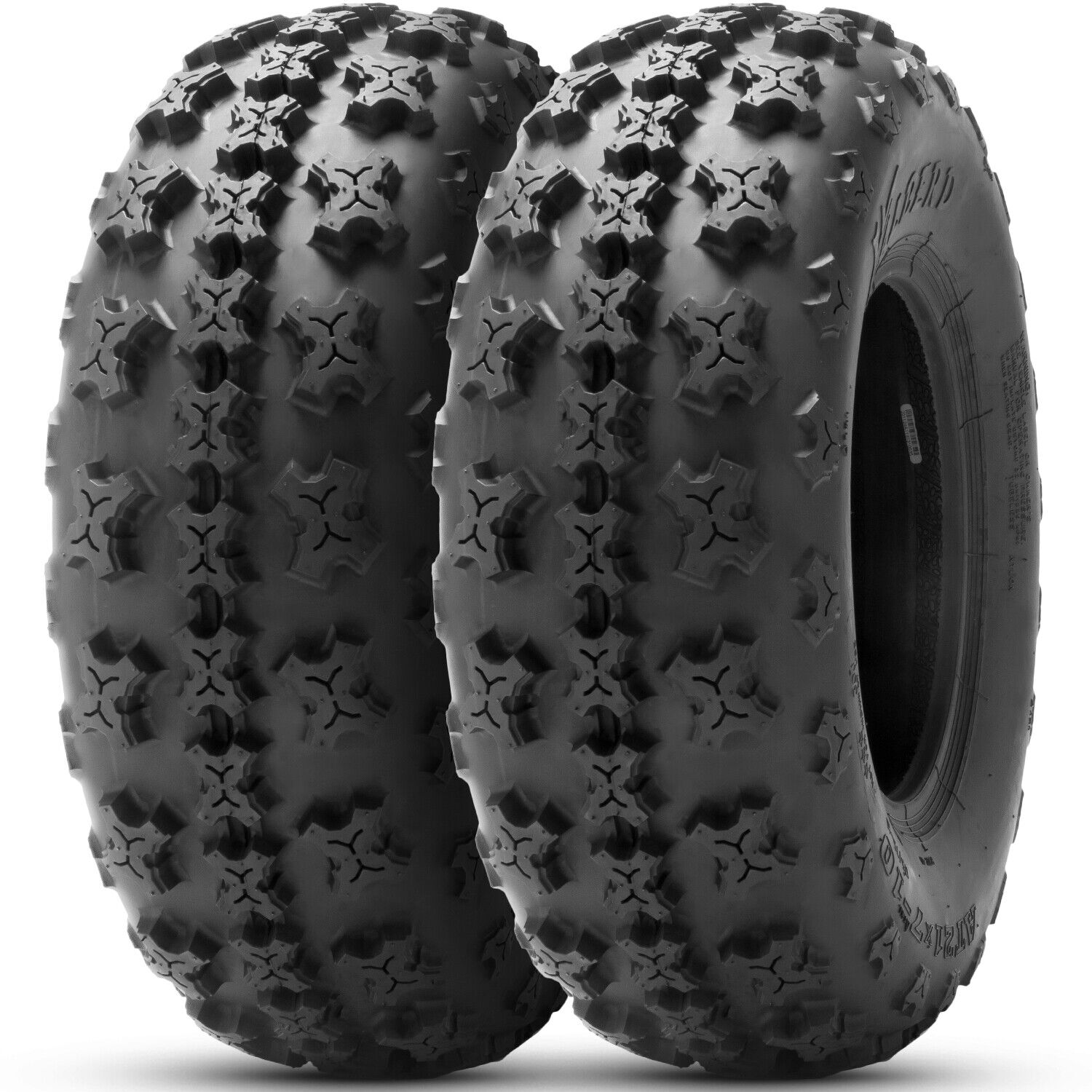 Set 2 21x7-10 Sport Quad ATV Tires 4Ply 21x7x10 Heavy Duty Tubeless Racing Tires