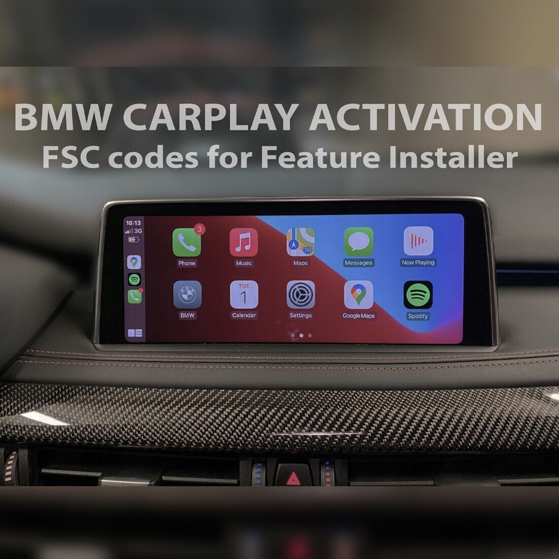 FSC NBT EVO ID5/ID6 BMW/MINI Apple CarPlay Activation