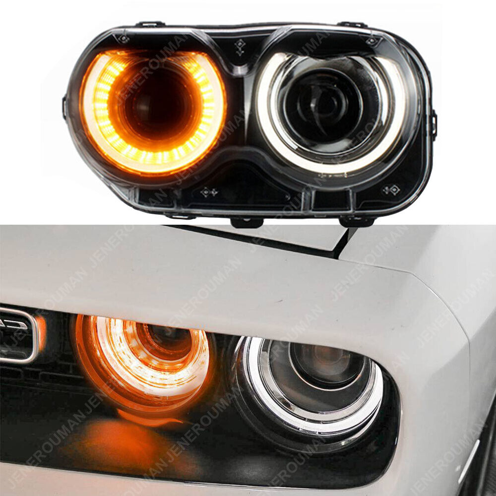 Left Driver Side Factory Style For 15-22 Dodge Challenger Head Lamp Headlight RT