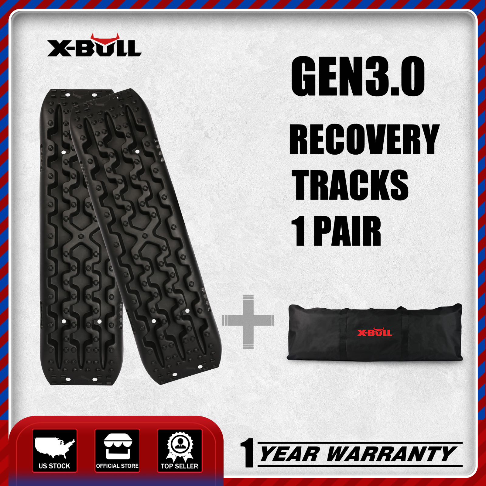 X-BULL 3GEN Recovery Tracks Traction Snow Sand Track Tire Ladder Boards Off-Road