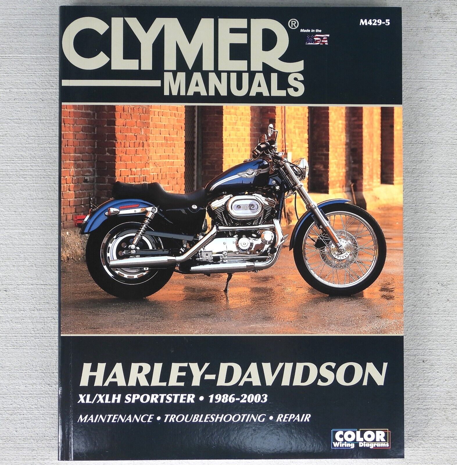 1986-2003 Harley Davidson Sportster XL XLH 883 1200 CLYMER REPAIR MANUAL M429