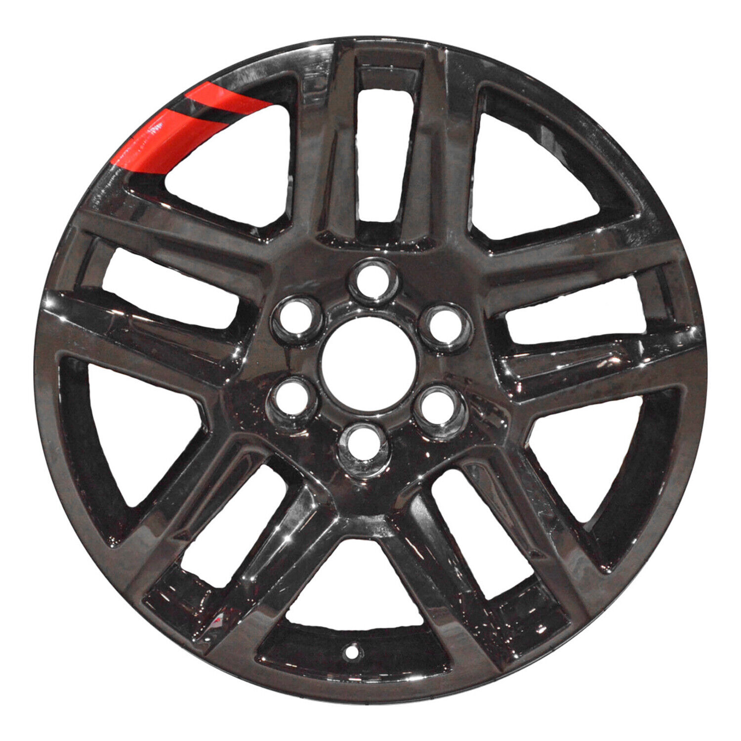 Refurbished Painted Black / Red Stripe Aluminum Wheel 20 x 9