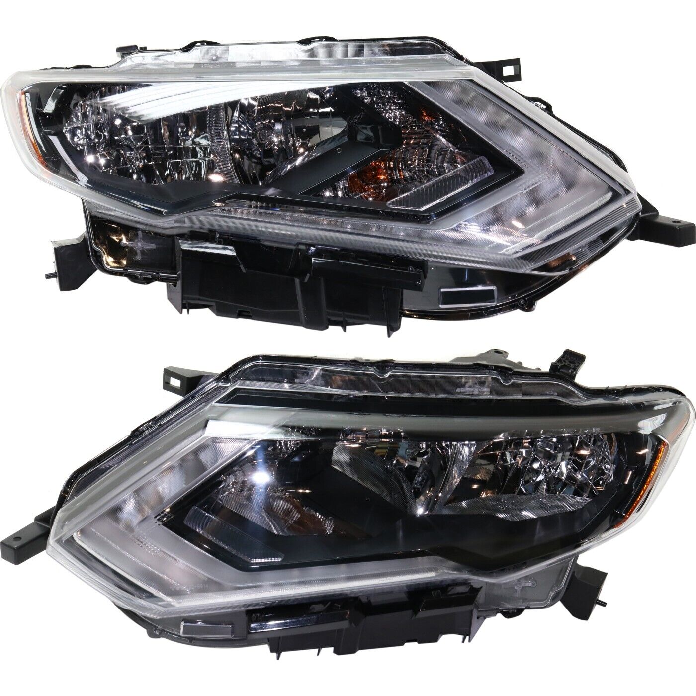 Headlight Assembly Set For 2017-2020 Nissan Rogue Left Right USA Built With Bulb