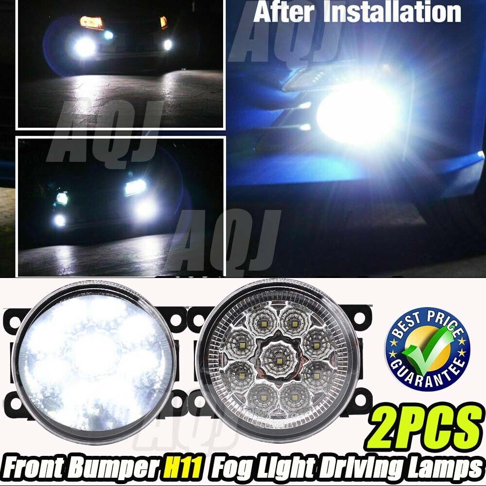 For Mitsubishi Mirage Outlander Pair LED Fog Lights Driving Lamps Replacement