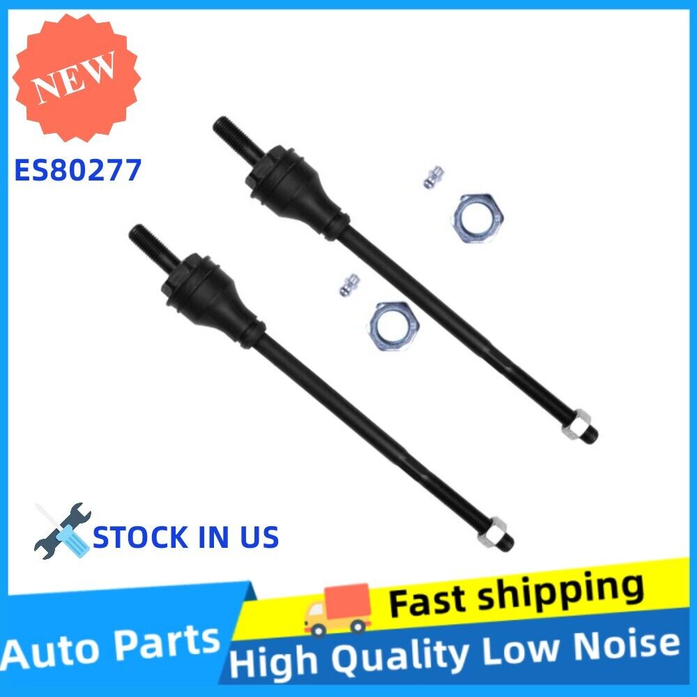 Pair Front Inner Tie Rod Ends Kit For Chevy Express 2500 3500 4500 GMC Savana