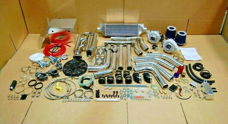 SBC Small Block FOR Chevy 1000HP Twin Turbo TT kit 262-400 KIT 350 305 5.0 5.7