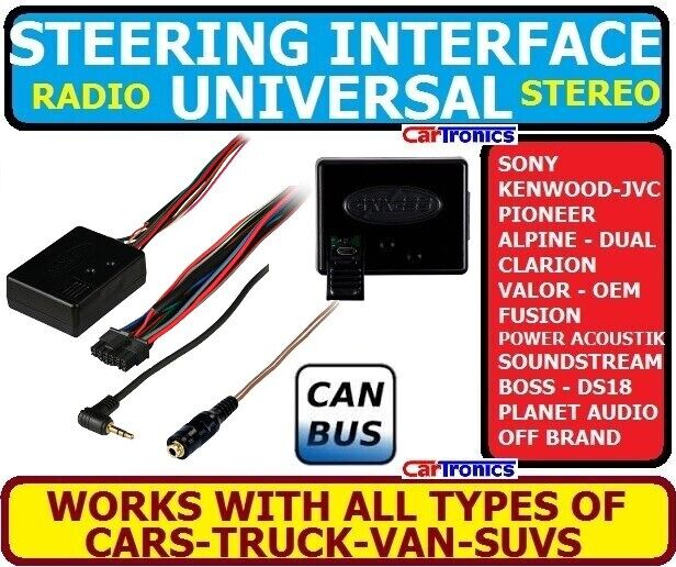 CAR STEREO RADIO STEERING WHEEL CONTROL RETENTION INTERFACE ADAPTER UNIVERSAL