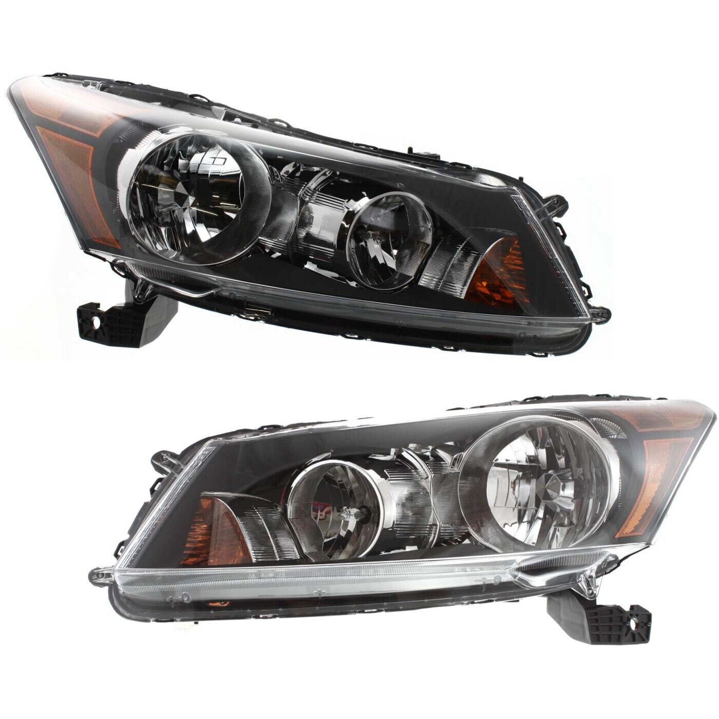 [Factory Style] Headlamps For 2008-2012 Honda Accord Sedan Headlights Left+Right