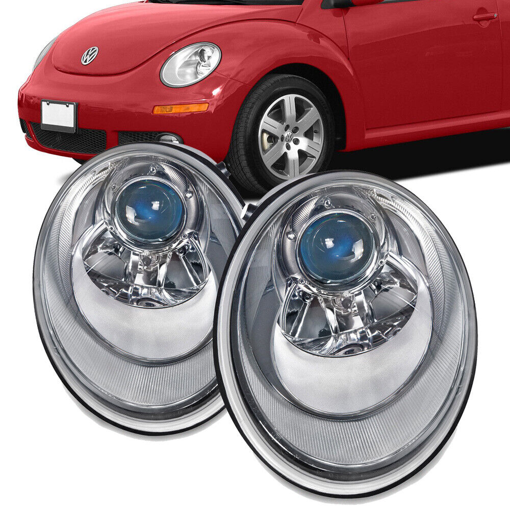 Headlight Pair For 2006-2010 Volkswagen VW Beetle Halogen Pair Left Right Set