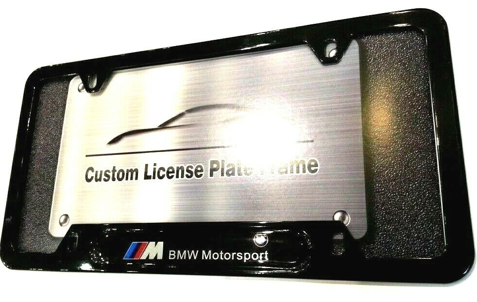 Black License Plate Frame M POWER BMW Motorsport 1M M2 M3 M4 M5 M6 235 323 428