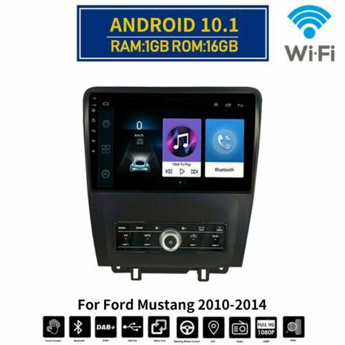 Stereo Radio 10\'\' Android 10.1 Head Unit GPS Player For 2010-2014 Ford Mustang 