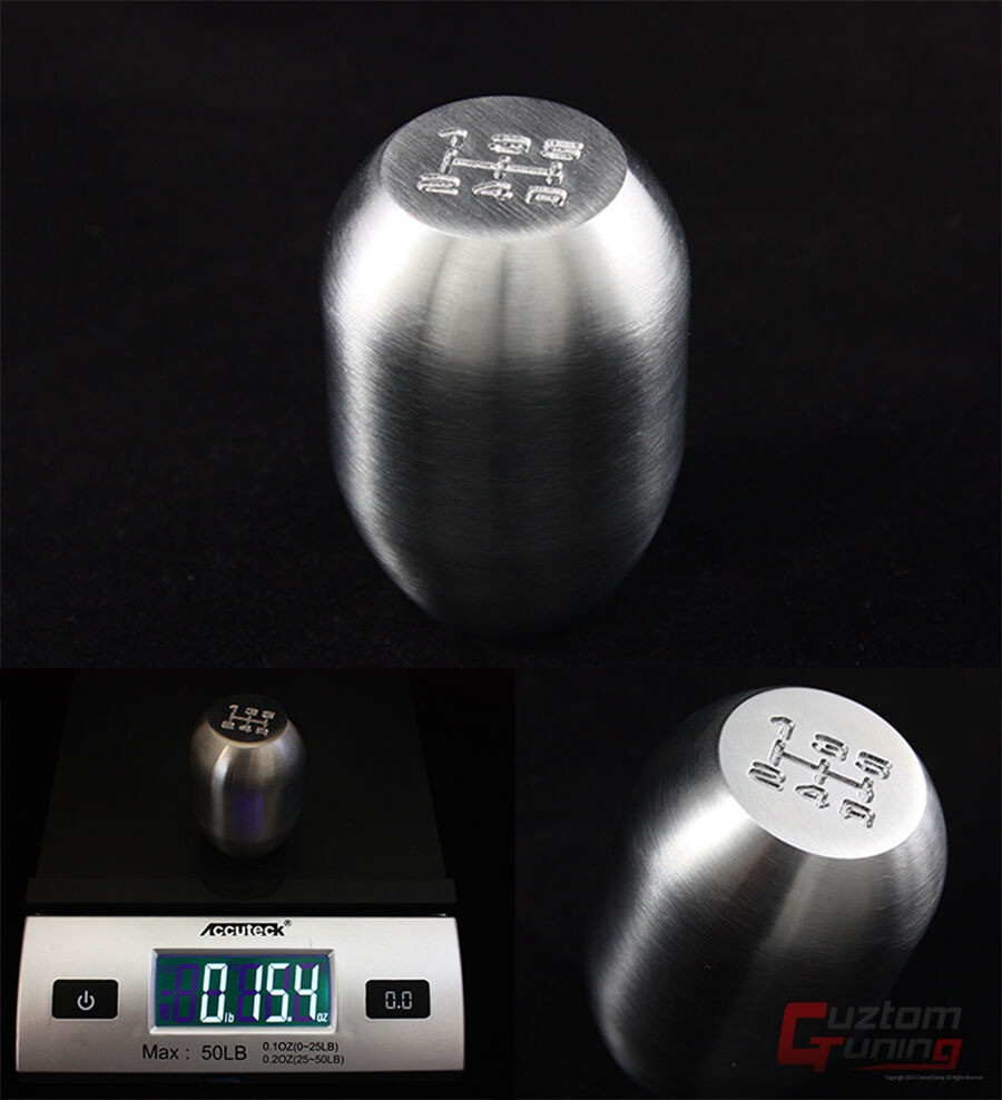 M10 X 1.25 1 LB HEAVY WEIGHTED 5 SPEED STAINLESS STEEL SHIFT KNOB FOR MITSUBISHI