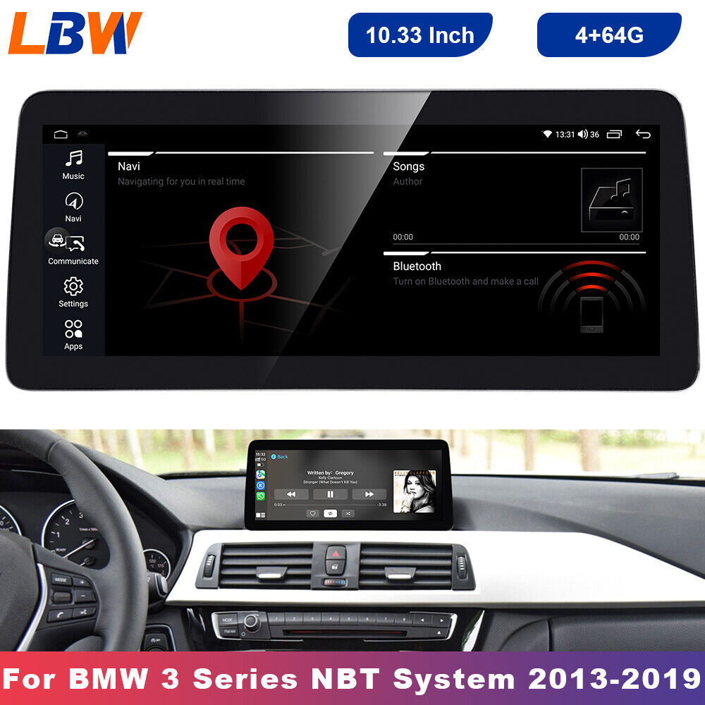 4G+64G For BMW 3 Series NBT System 2013-2019 10.33\'\' Android Car Stereo GPS Wifi