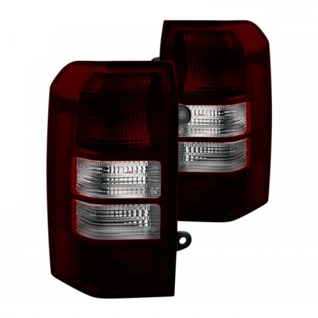 Xtune For Jeep Patriot 2008-2013 Tail Lights Pair Red Smoked ALT-JH-JPA08-OE-RSM