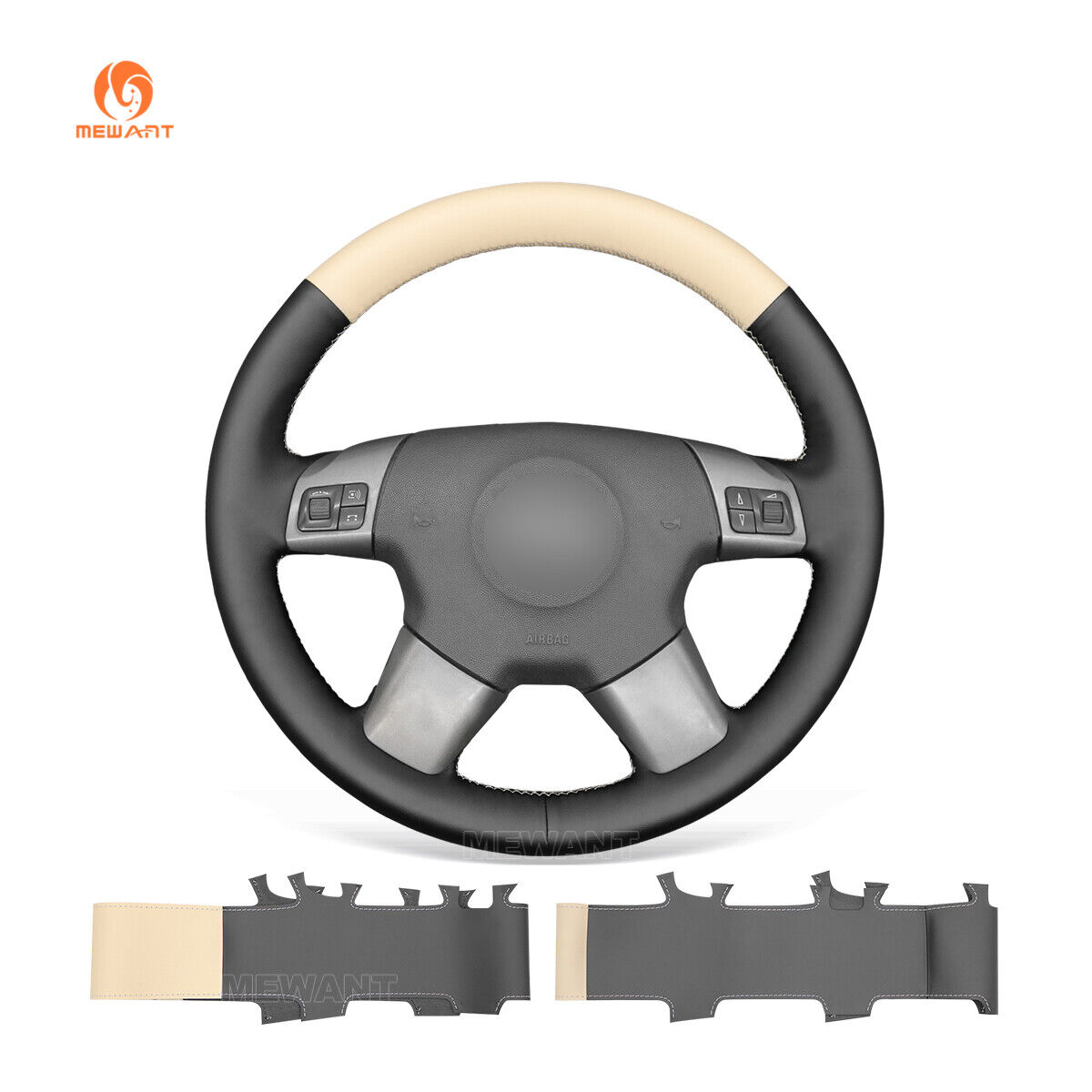Artificial Leather Steering Wheel Cover for Opel Vectra C 2002-2005 Signum 2003
