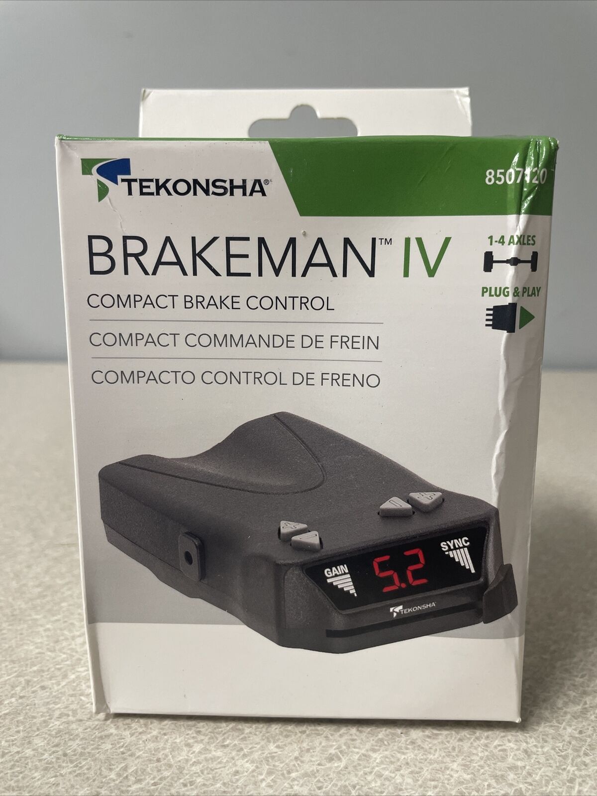 Tekonsha 8507120 Brakeman IV, Time-Delay Brake Controller for Trailers with 1-4,