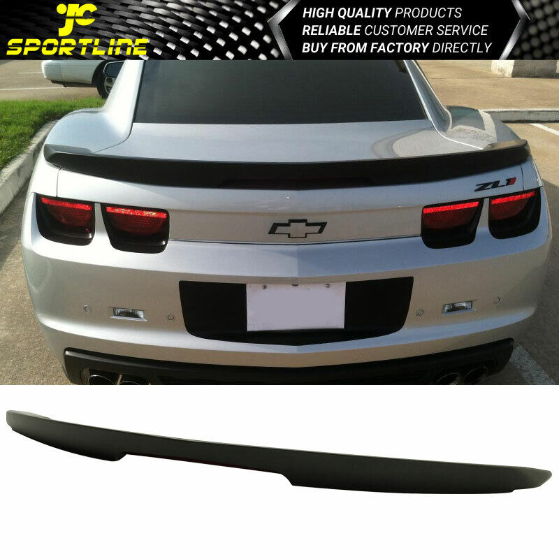 Fits 10-13 Chevrolet Camaro ZL1 Style Trunk Spoiler Wing Painted Matte Black ABS
