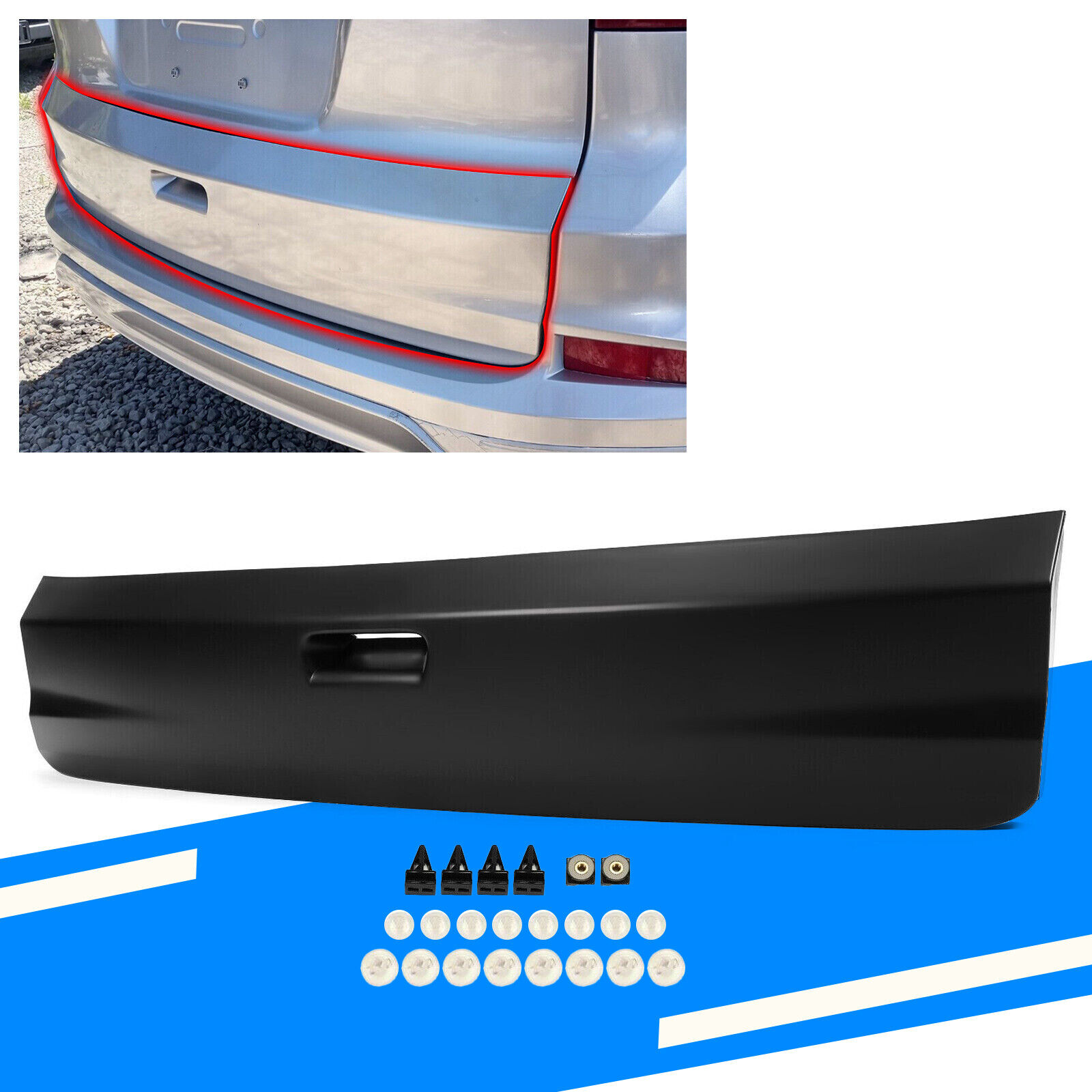 New Lower Tailgate Molding Trim Direct Replacement For 2015-2016 Honda CR-V
