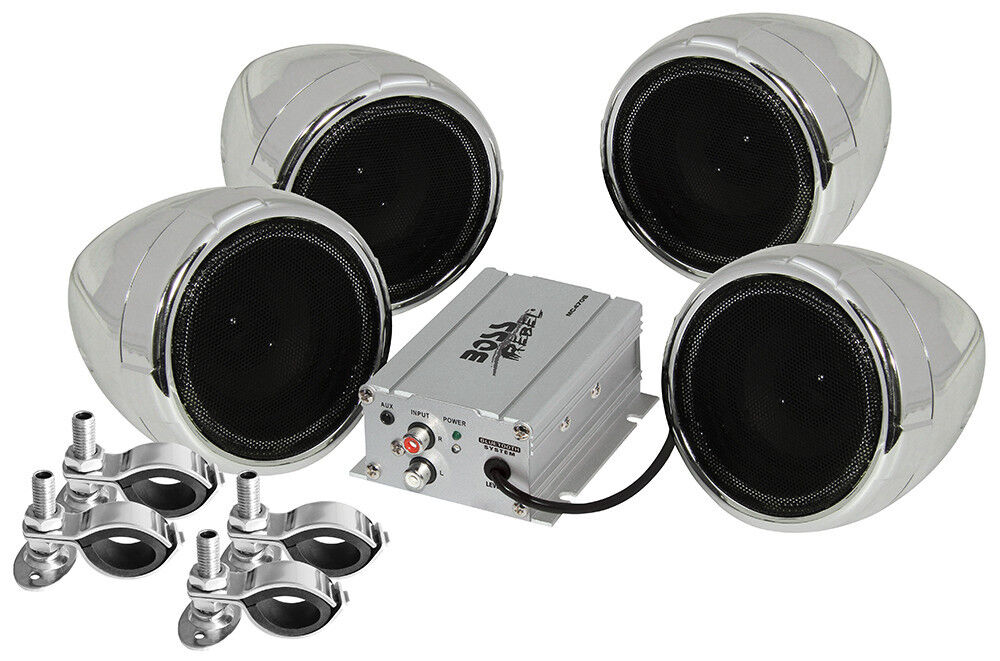 Boss Audio MC470B Motorcycle ATV Bluetooth Amp & Speakers 1000 watt Stereo