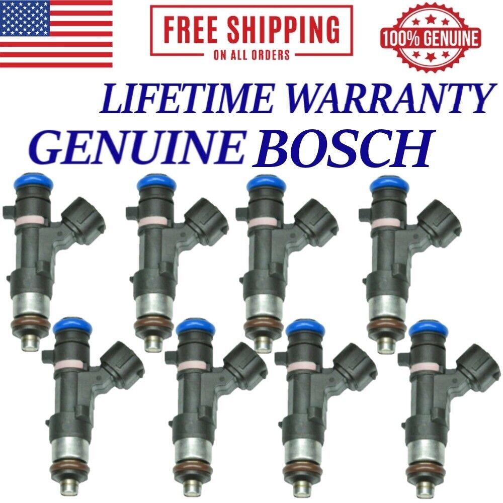 Genuine Bosch Set of 8 Fuel Injectors for 2004-2019 Nissan & Infiniti 5.6L V8