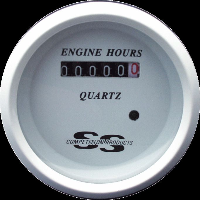 NEW hour meter SS Competition Boat / Marine Gauges hourmeter hobbs style