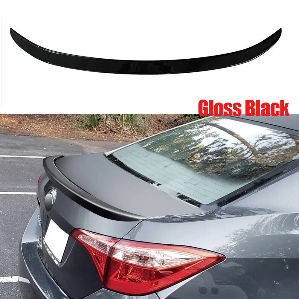 New Gloss Black OE Factory Style Rear Wing Spoiler For 2014-2019 Toyota Corolla