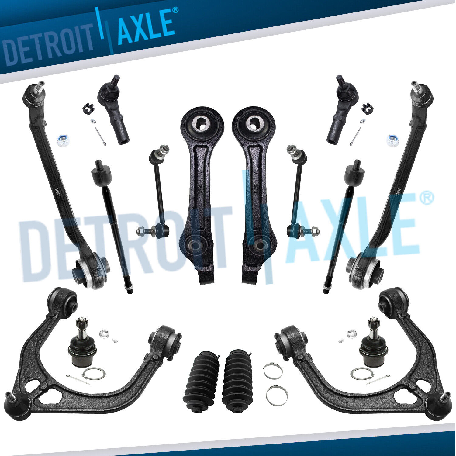 16pc Front Control Arms Tie Rods for 2011-2014 Dodge Charger Challenger 300  RWD
