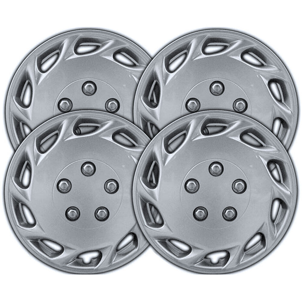 14\' Silver Clip-On Hubcaps for 1997-1999 Toyota Camry