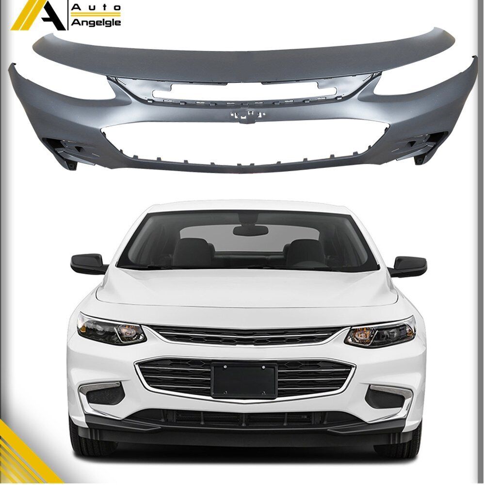 For 2016 2017 2018 16-18 Chevy Malibu New Primered Front Bumper Cover
