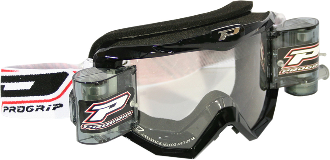 Pro Grip [PZ3201RONE] 3208 Mx/Enduro Goggles W/Roll-Off System Black