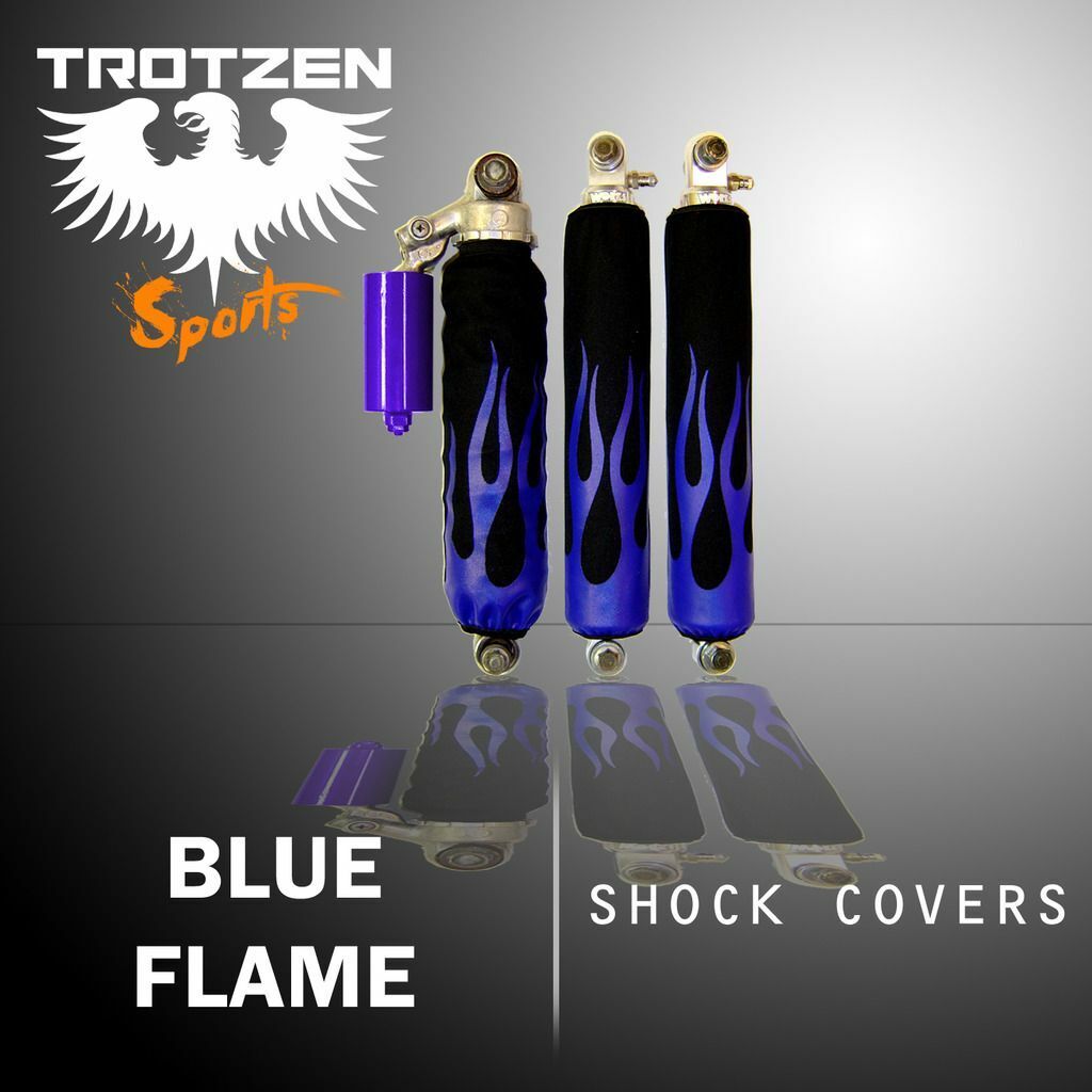 Yamaha raptor 700 Blue Flame Black Shock Cover #mgh3303sc3303