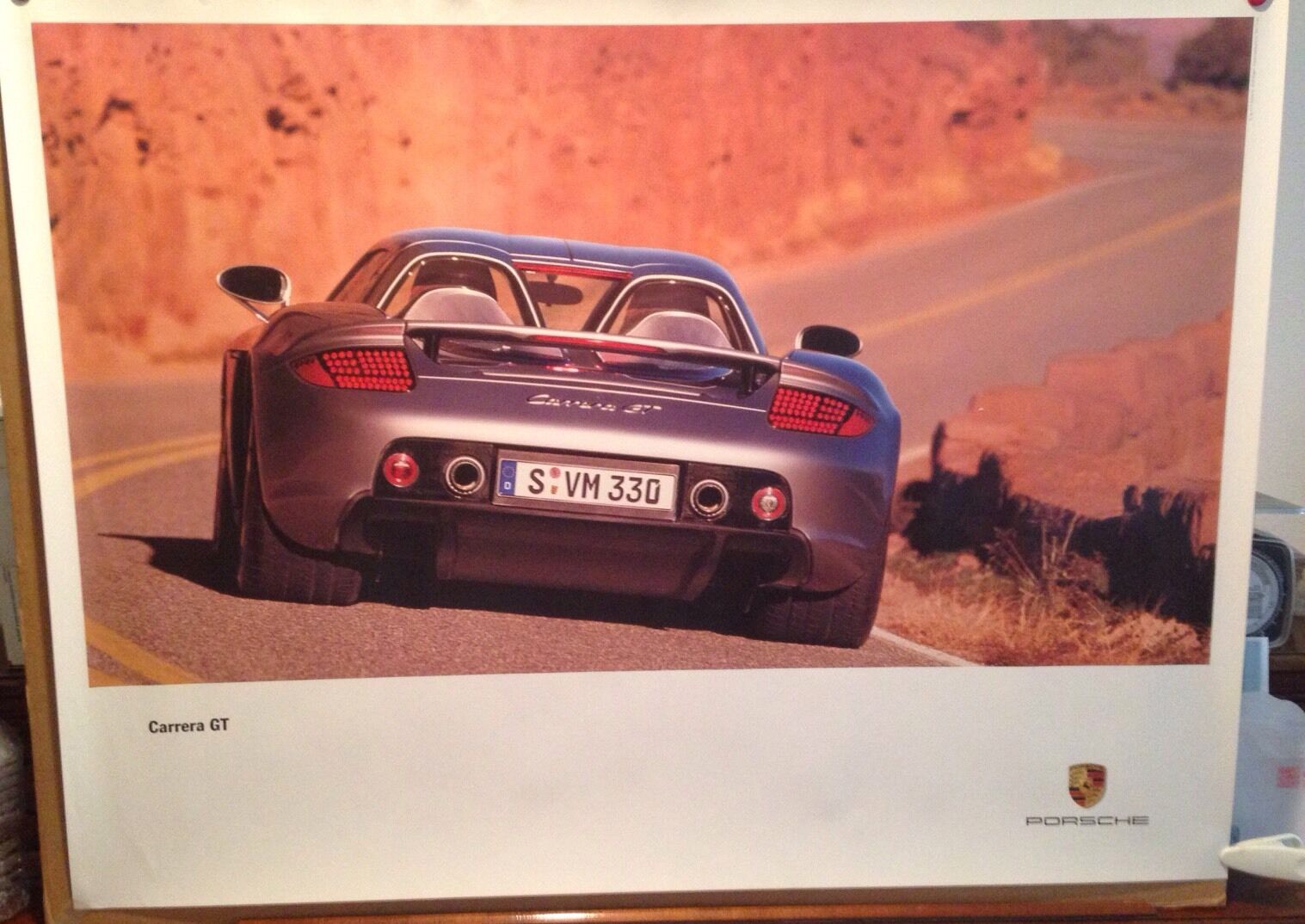Porsche Carrera GT Factory Out of Print Rare Car Poster OWN IT