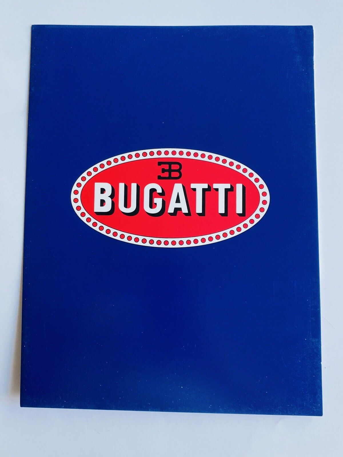 1990s Original Bugatti Sales Folder Brochure Catalog Blue - NEW
