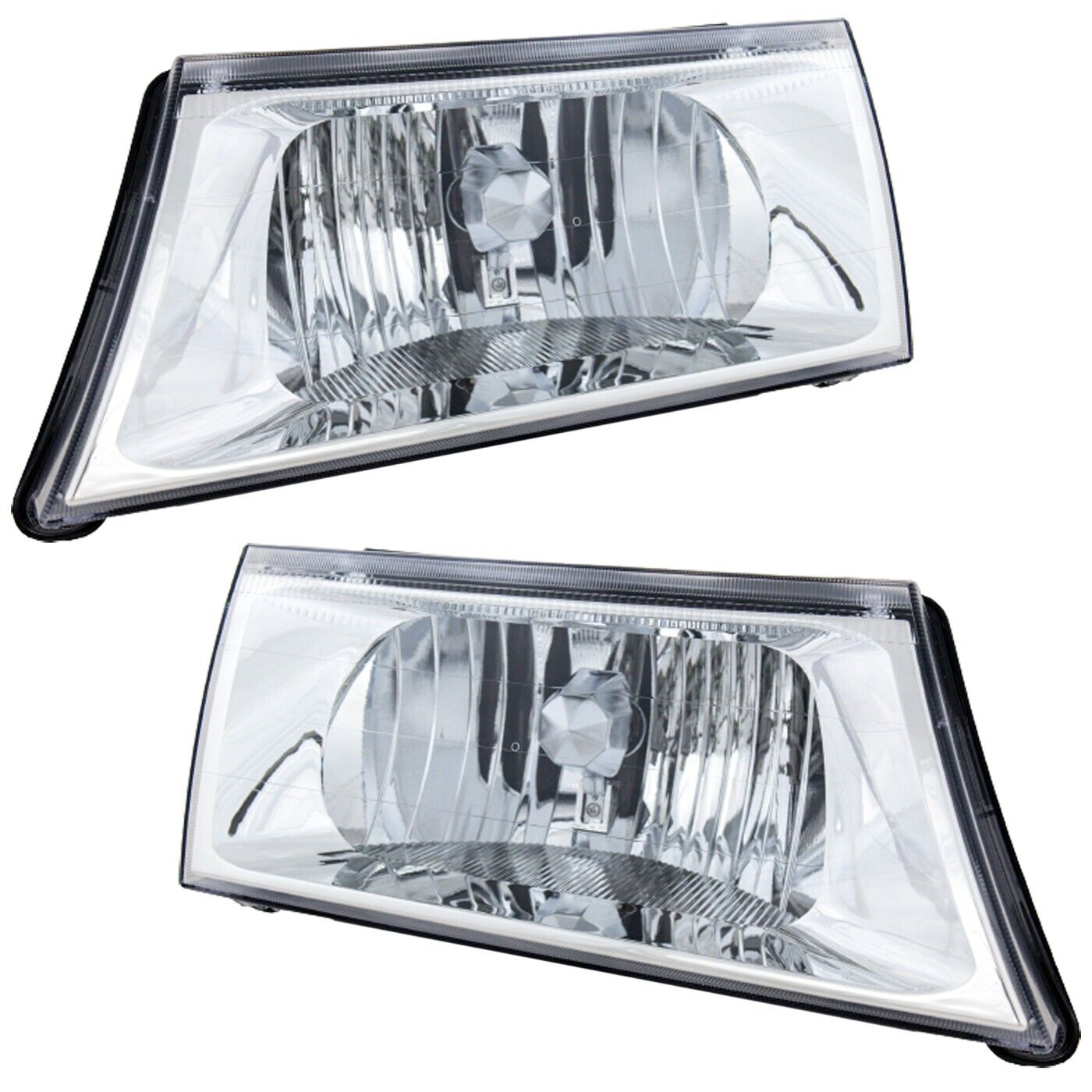 Headlight Set For 2003-2004 Mercury Grand Marquis Left and Right With Bulb 2Pc