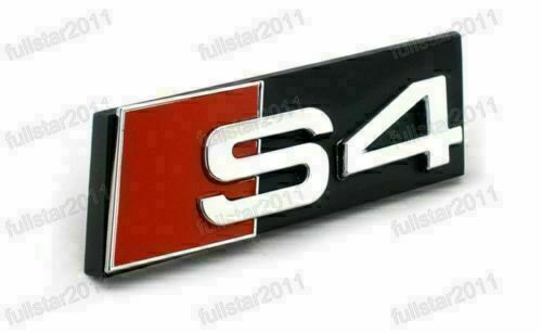 BLACK NEW 3D FOR AUDI S3 S4 S5 S6 S7 S8 GRILL BADGE SLINE Racing Grille EMBLEM