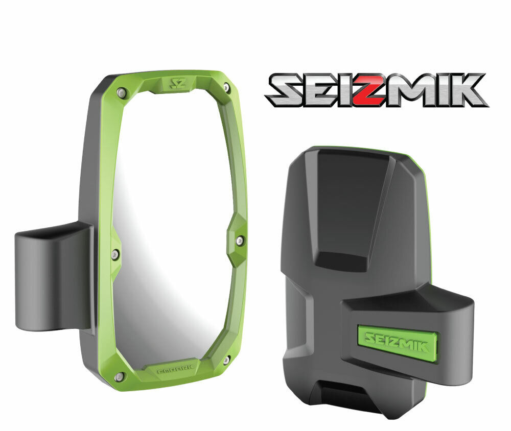 GREEN Seizmik Embark Side View Mirrors for 2020-2023 Kawasaki Teryx KRX 1000